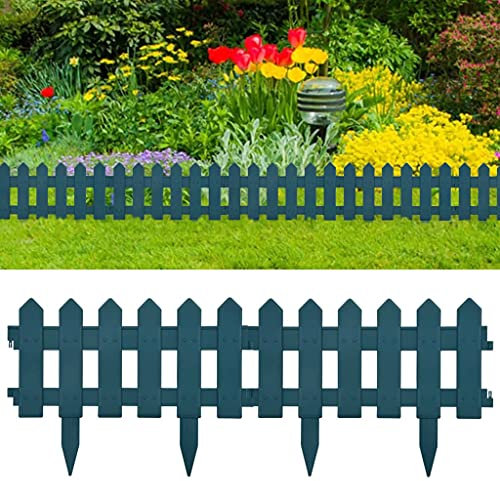 Lot de 25 bordures de jardin en polypropylène Vert 10 m