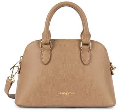 LANCASTER | Sierra Jia – Halbmondtasche mit Schlitz aus Rindsleder, genarbt, sandfarben, sand, Einheitsgröße