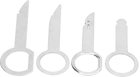 4pcs Iversal Car R Removal Key Tool Set - Stainl Steel CD Player Release Keys for, and More
