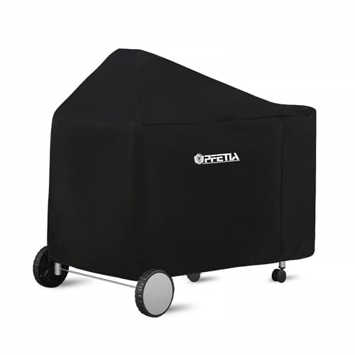 UPFETIA Grillabdeckung für Weber Performer Premium und Deluxe Grill, 55,9 cm Holzkohlegrillabdeckung – wasserdicht, strapazierfähig und wetterbeständig Outdoor-Abdeckung