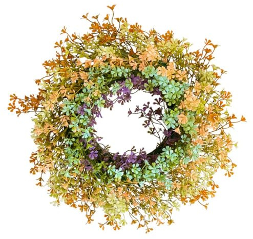 Rersduyt Spring Wreath for Front Door All Seasons Wreaths Spring Wreath for Indoor Window Wall Porch Home Office Farmhouse Decor