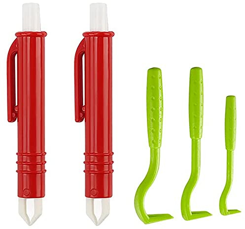 Sirxlevcy Tick Tweezers for Dogs, Cats, Children, Set of 3, Tick Hooks and Set of 2, Tick Tweezers, Easy and Safe Tick Remover