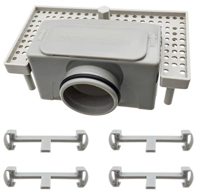 iYueMps Duschrinne Siphon mit Geruchsstop Haarsieb Set für Duschrinne Haarfilter Duschablauf für Duschraumböden, Toiletten, Küchen