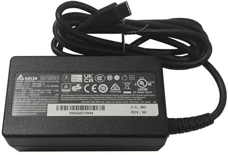 Delta Compatible with Acer ChromeBook Spin 513 CP513-1H-S034 Adapter AC Mains Power Charger 65W USB-C Type
