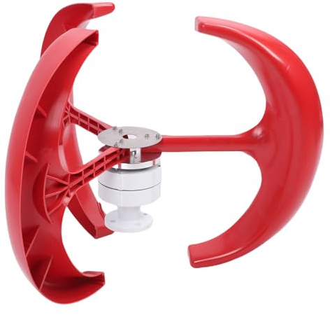 Spacnana Kit Generatore Eolico Ad ASSE Verticale da 300 W, Generatore Eolico per Esterni a Magnete Permanente a Basso Rumore con Montaggio a Flangia per Lampione