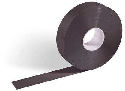 Durable Duraline Bodenmarkierungsband, rutschhemmend, 30 m, braun, 102111 | Selbstklebendes Markierband für Innenbereiche, R9 Rutschhemmung, 50 mm breit, staplergeeignet, robust