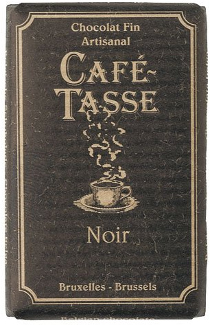 Café-Tasse Zartbitterschokolade 60% Kakao 10 Täfelchen á 9 g