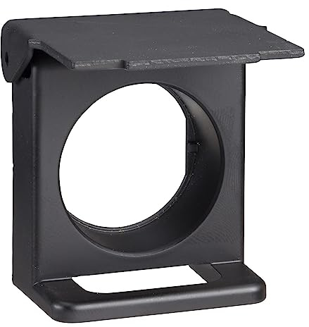 Schneider Electric, Harmony, ZB4BZ62, Black padlockable flap for Ø22 flush pushbutton