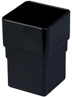 FreeFlow Black Square 65mm Downpipe Straight Connector, Rain Water Systems