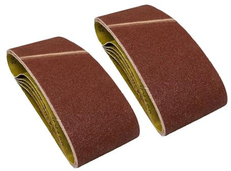 Dapetz® 10 x Utensile Elettrico Levigatrice Abrasivo Cintura Cinghie 75mm x 457mm 80 Grana Media