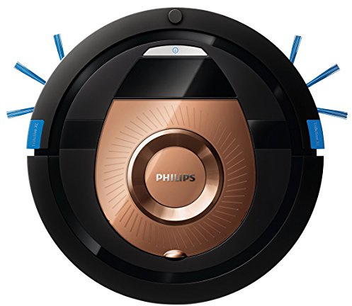 Philips Smart Pro Compact FC8776/01 - Robot Aspirador, 4 Modos de Limpieza, Alto Rendimiento en Suelos Duros, Sensores Infrarojos y Anticaida, 120 min Autonomia, Diseño Slim