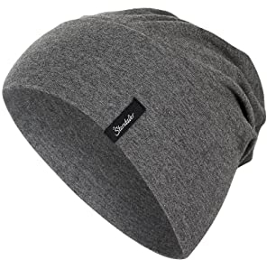 Sterntaler OCS Beanie melange - Lässige Slouch Beanie Mütze aus Melange Singlejersey (Bio) - Unisex Kopfbedeckung - variabel tragbar - Baby und Kinder Übergangsmütze - asphalt, Größe 55