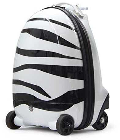 JAMARA 460221 Kinderkoffer Zebra 2,4GHz mit einer Geschwindigkeit von ca. 5 km/h