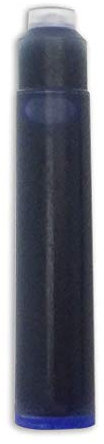 LACHIEVA LUX Fountain Pen Ink Cartridges Blue -International Standard Short Fountain Pen Ink Cartridge Refill for Fountain Pen - Set of 32 (Blue)
