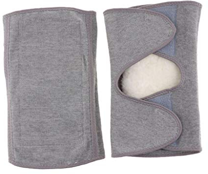 P Prettyia 1 Paar Winter Warme Knieschoner Winter Wolle Kniebandage Kompression Knieunterstützung Thermische Kniewärmer für Damen und Herren - XL
