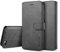 UEEBAI Case for iPhone 6 Plus iPhone 6S Plus, Luxury PU Leather Case Vintage Wallet Flip Cover TPU Inner Shell [Card Slots] [Magnetic Closure] Stand Function Folio Shockproof Full Protection - Black