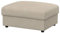 Soferia Kompatible Ersatzbezug fur VIMLE Hocker, Stoff Majestic Velvet Beige (FLECKENABWEISEND und WASSERABWEISEND), Beige
