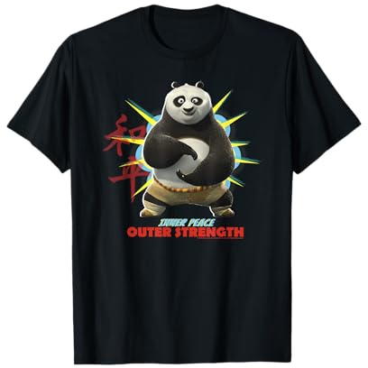 Kung Fu Panda Po Inner Peace Out Strength Portrait T-Shirt