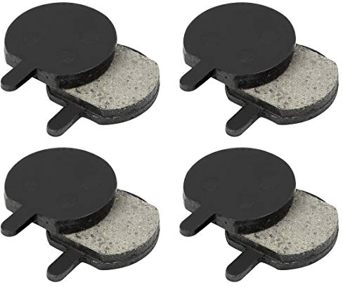 X AUTOHAUX 4 Pair Semi Metal Bike Bicycle Resin Disc Brake Pads Black 28x22mm