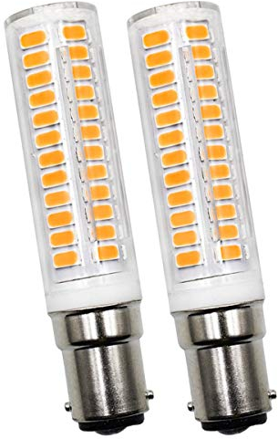 B15D LED Lampen 6W Ersetzt für Osram Halolux Ceram 60W 75W Warmweiß 3000K LED Mais Glühbirnen 650 Lumens 360°Abstrahlwinkel AC 220-240V Kein Flackern (2er-Pack)[MEHRWEG]