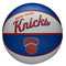 Wilson Mini-Basketball TEAM RETRO, NEW YORK KNICKS, Outdoor, Gummi, Größe: MINI