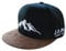 Japa Mountain Berge Snapback Cap Herren Damen Trucker Baseball (schwarz/braun)