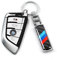 OYDDL Universal Schwarzer Schlüsselanhänger Kompatibel mit E46 E60 E70 E84 E90 F10 F11 F25 F26 F30 F31 F32 F33 F34 G01 G02 G05 aus Metall Emblem Abzeichen.