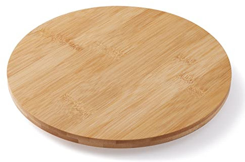 ORIDOM Plateau tournant Lazy Susan en bambou de 25,4 cm de diamètre, rond et lisse, rotatif à 360 degrés, pour armoire de cuisine, garde-manger, table de salle à manger