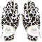 LOVMEAD Damen Golf Handschuh Golfhandschuhe Leder mit Ballmarker All Wetter Linke Rechte Hand Paar, Damen-Golfhandschuhe Rain Grip Weathersof rutschfest Sport (Leopard, S)