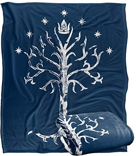LOGOVISION Lord of THE RINGSDer Herr der Ringe Seidige Kuscheldecke, Optimalweich, 152 x 127 cm