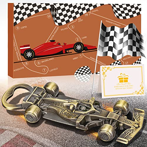 LULLEA Apribottiglie da Birra per macchina da corsa, Regalo Uomo Compleanno, Regali per Birra per Uomo, Regalo di San Valentino per Marito fidanzato, Regalo Auto Unici per Lui Papà