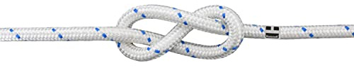Hummelt Schot Seil Polyesterseil 10mm 25m weiß/blau