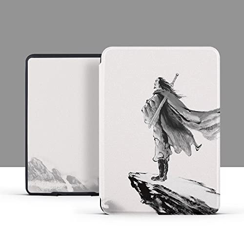 Custodia protettiva per e-book Custodia per Kindle Touch 2014 (per Kindle 7 7a generazione) Custodia protettiva sottile per Ereader Smart Case per modello WP63GW funzione sleep/wake, pittura a inchi
