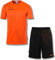 Uhlsport Jungen Score 26 Fußball Trikot-Set - Fußball-Set Bestehend Aus Trainings-Shirt Und Trainings-Hose, Fluo Orange/Schwarz, 164 EU