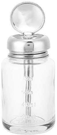 Flacon Pompe Rechargeable Flacon Vide, Distributeur de Pompe à Presser Flacon Pompe de Vernis à Ongles Récipient Vide de Dissolvant de Vernis à Gel pour Huiles Essentielles Shampooing Après-shampoing