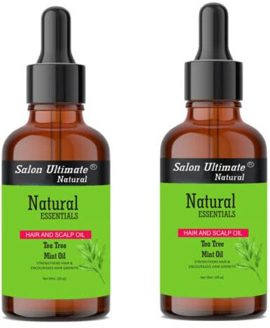 Salon Ultimate 2X 59 ML Tea Tree Essential Oil, Pure & Natural Essential Oil for Hair Growth, Helps Reduce Dandruff, Makes Your Hair Long & Healthy, & Promotes Healthy Scalp, Aromatherapy Oil