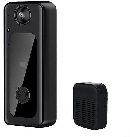 Funkklingel Batteriebetrieben Klingel Mit Kamera, HD Video Nachtsicht Türklingel Klingel Wireless Doorbell Funkklingel Gegensprechanlage Mit 125° Weitwinkel Für Deine Haustür