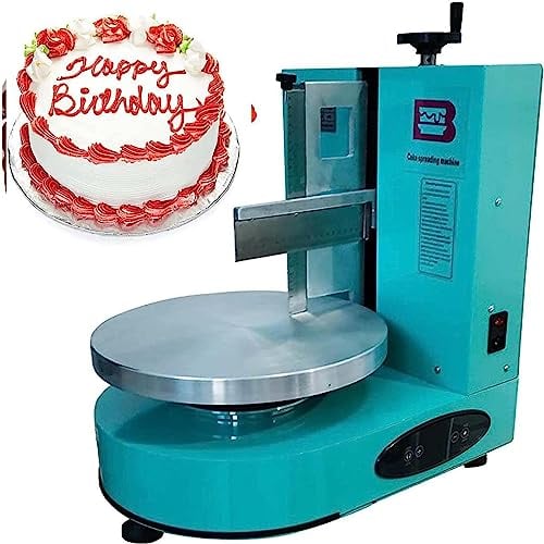 DPDZSW Birthday Cake Cream Smooth Coating Machine, Cake Butter Cream Spreading Machine, Cake Bread Cream Jam Spreader Polisher, Cake Cream Decorating Machine,Green-110V