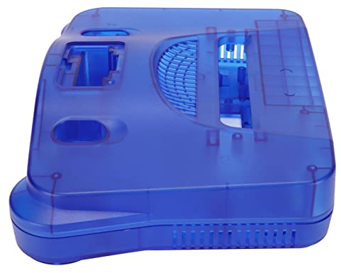 Schutzhülle für Retro-Videospielkonsolen, Blau, Ersatz für N64-Zubehör mit Schraubendreher, Rese-Power-Bu auf Universeller Tragbarer Aufbewahrungsbox