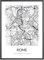 MJ-Graphics - Stadtkarte-Poster Rom - Bild mit schöner Karte & Koordinaten | Wandbild Din A4 in Galerie Qualität mit extra dickem 300g Posterpapier - FineArt Kunstdruck ohne Bilderrahmen