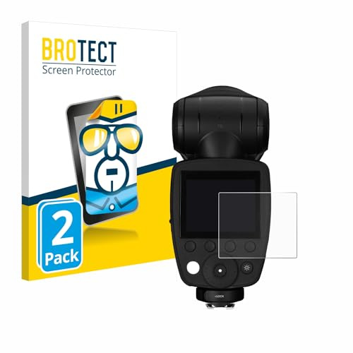 BROTECT Schutzfolie für Profoto A10 | 2 Stück Transparenter Displayschutz Made in Germany Klare Displayschutz-Folie Clear Einfache Montage Case-Friendly