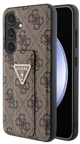Guess GUHCS24SPGS4TDW Hülle Für S24 S921 braun hardcase Grip Stand 4G Triangle Strass