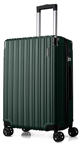 FLIEE Medium Suitcase Hard Shell | Lightweight Suitcase | Aluminum Telescopic Handle | TSA 3 Digit Combination Lock | 4 Dual Spinner Wheels. (Green, Medium 24)