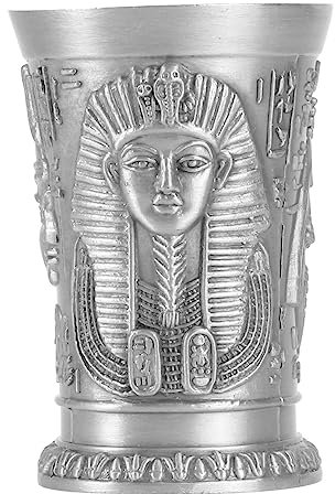 Alipis 1Stk Weinglas trinkbecher metall tiki gläser Vase likoerglaeser Vintage- Retro- Mehrzweck-Retro-Becher Metallbecher einzigartig Schnapsglas Antiquität Container Trompete