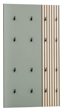 Schildmeyer Alexa Hakenpaneel Set 701956 Akustikpaneel Optik/Pistazie, 73,5 x 2,6 x 109 cm