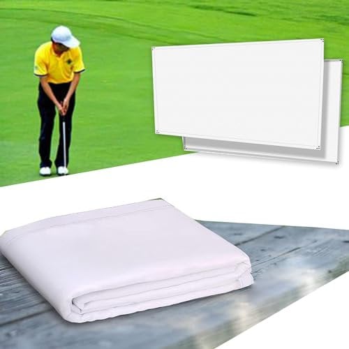 ylpddmm Golf Simulator Impact Screen - Golf ProScreen,Golf Launch Monitor,Smart Golf Simulator,10 ft x13 ft Indoor Ultra Clear Golf Impact Screen