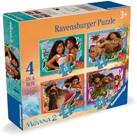 Ravensburger Disney Moana 2 Toys - Jigsaw Puzzles for Kids Age 3+