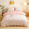 VOGIAY Housse de Couette 220x240 Motif de Bouquets de Fleurs Rose Parure de Lit Botanique Fermeture Éclair - Linge de Lit 2 Personne Adulte avec 2 Taie d'oreiller 65x65 cm