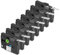Cruxer 8er-Packung Kompatibel für Brother P-touch TZe-FX211 Flexible ID Ausweis Laminierte Bänder，Schwarz auf Weiß 0,23'' 6mm x 8m Schriftband Ersatz für Brother PT-H110 PT-D410 PT-E110VP