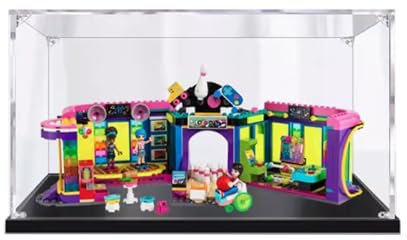 Transparente Acryl-Displaybox für Lego 41708 Rollschuh-Disco-Spielplatz, Modellsammlung, staubdichte Displaybox (nur Displaybox) (3 mm)